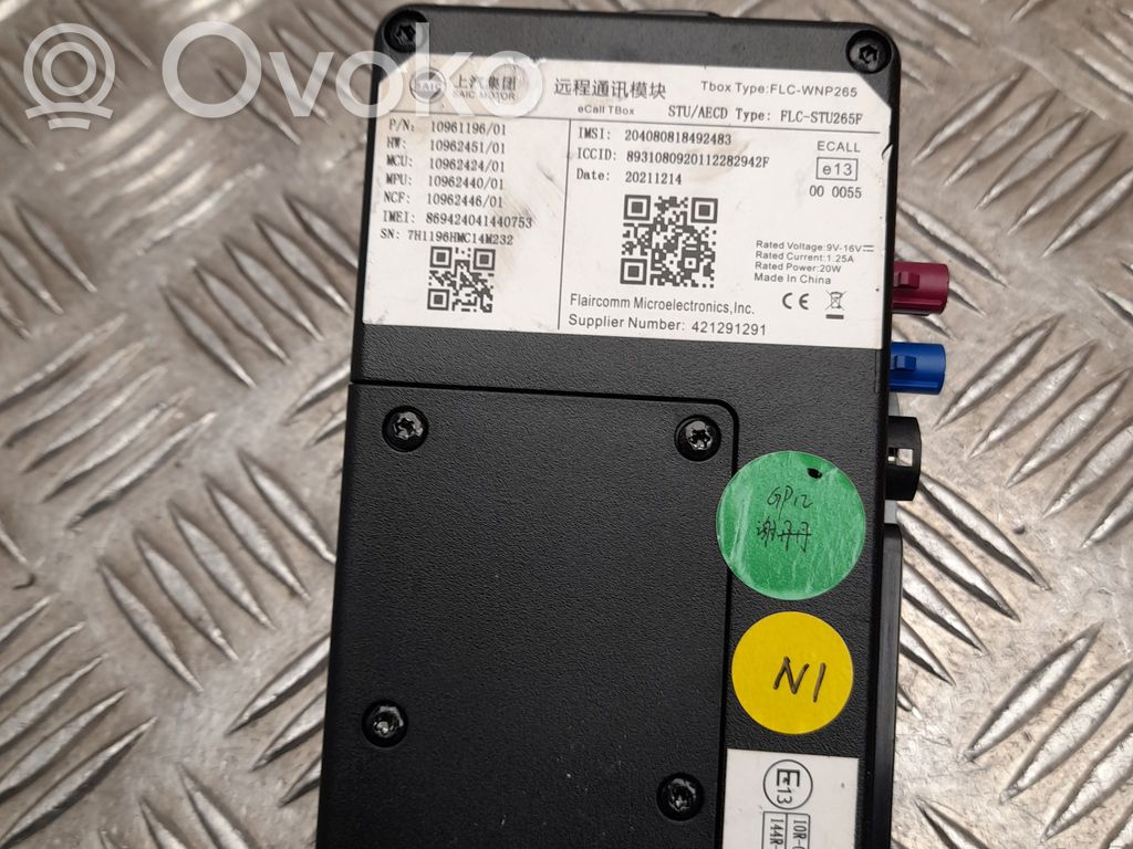 MG ZS Bluetooth control unit module 