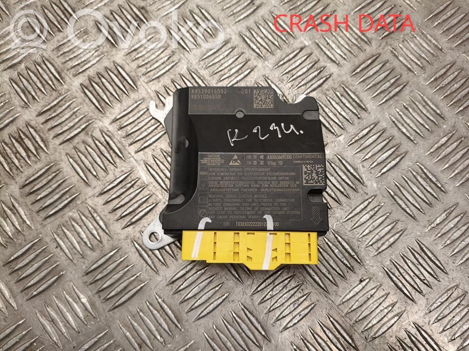 Smart ForFour II W453 Unitate/modul de comandă airbaguri 