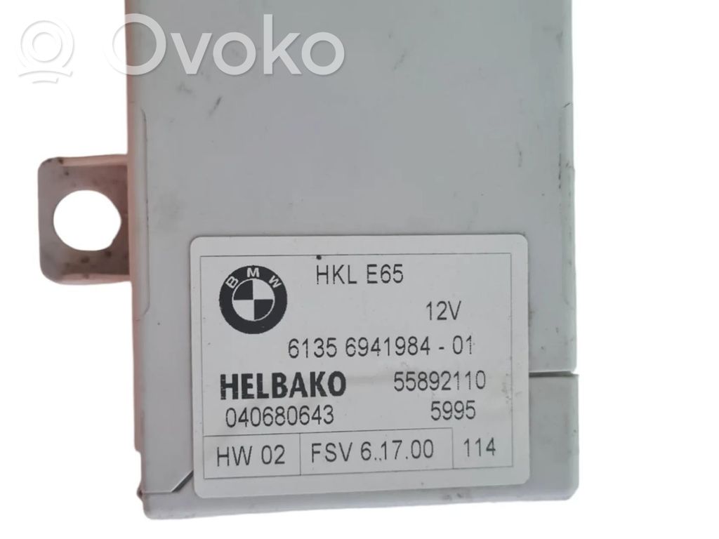 BMW 7 E65 E66 Unidad de control/módulo del maletero/compartimiento de carga 