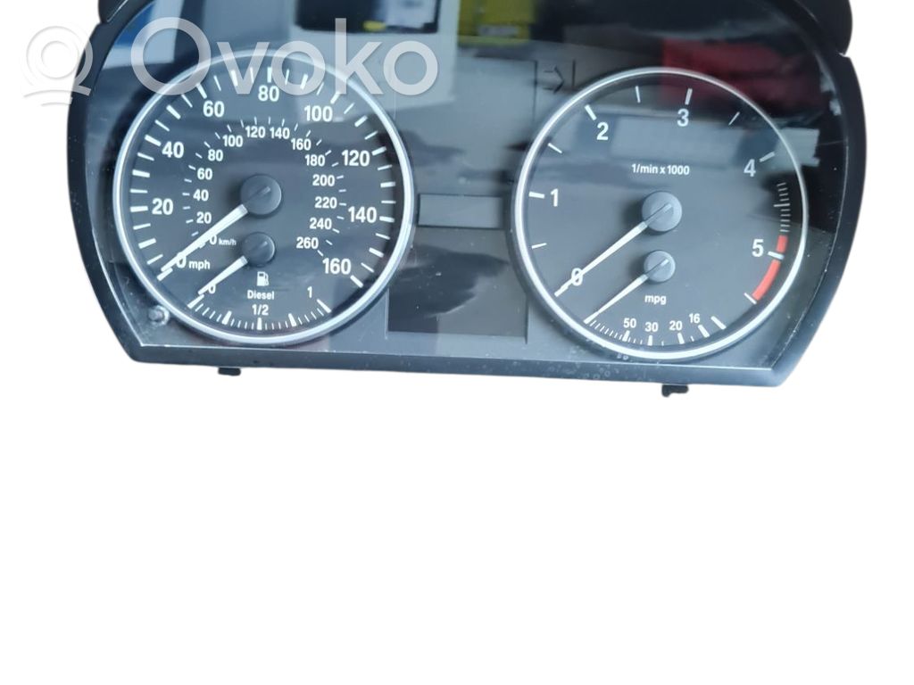 BMW 3 E90 E91 Speedometer (instrument cluster) 