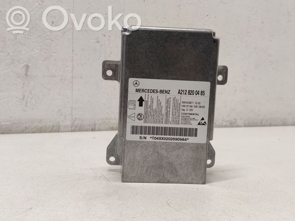Mercedes-Benz E W212 Airbag control unit/module 