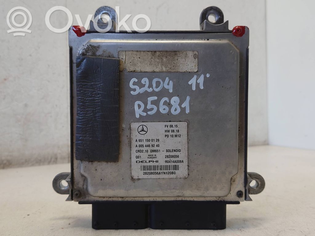 Mercedes-Benz C W204 Engine control unit/module 
