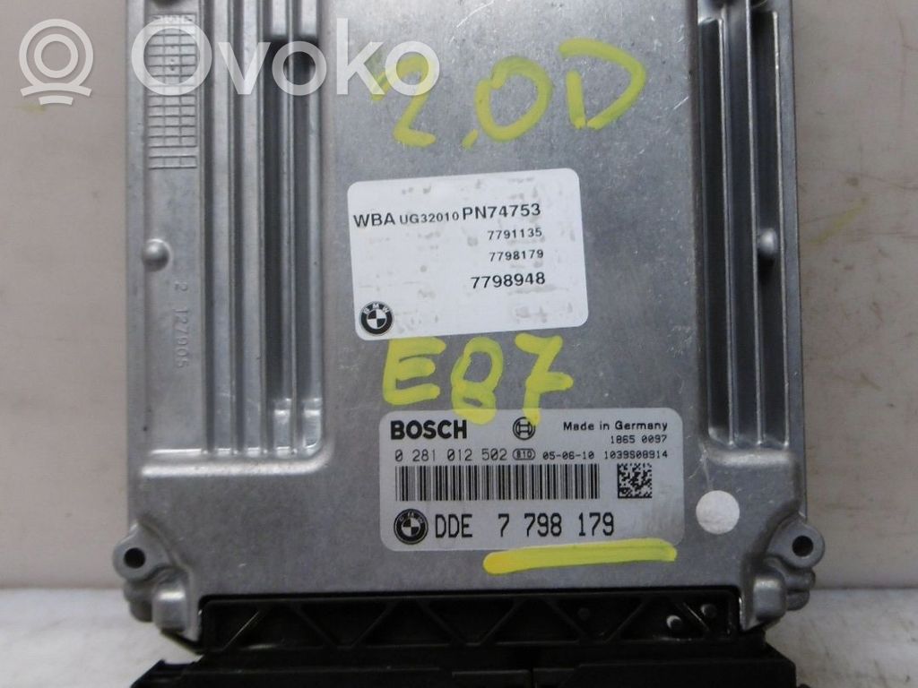 BMW 1 E81 E87 Engine control unit/module 