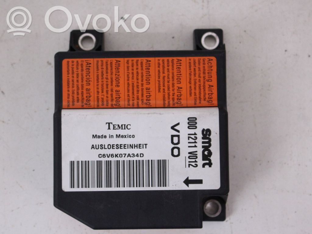 Sterownik / Moduł Airbag   0001211V012