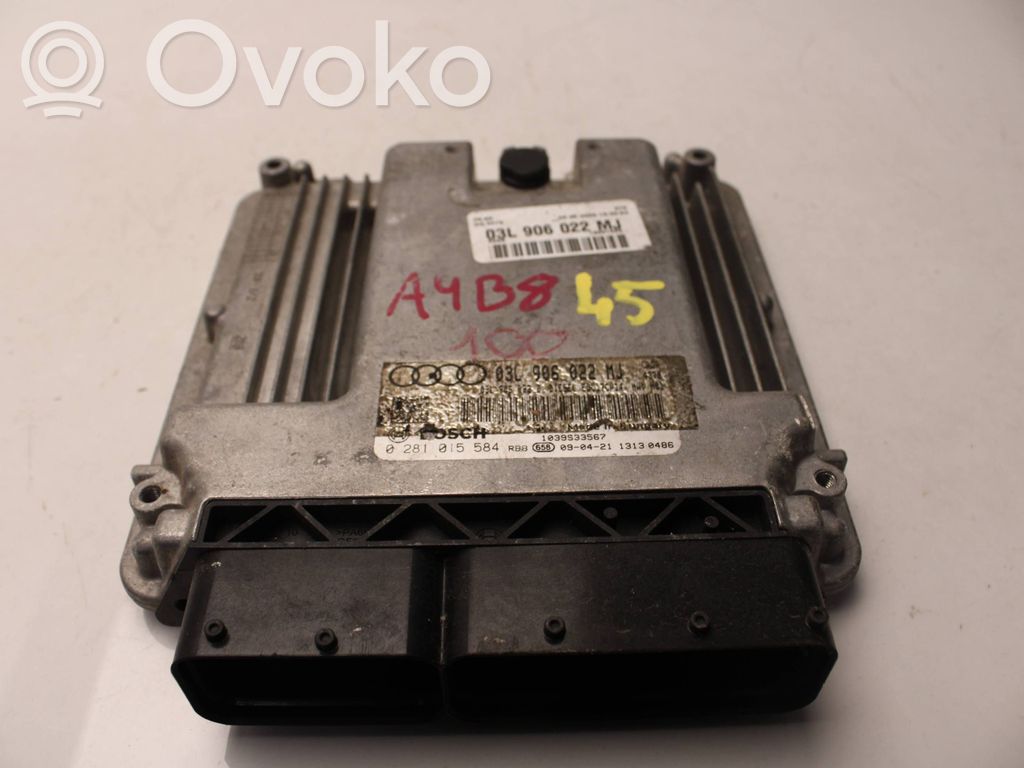 Engine control unit/module   03L906022MJ,1039S33567,0281015584