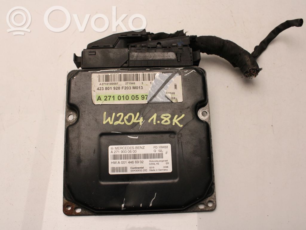 Mercedes-Benz C W204 Engine control unit/module ECU 