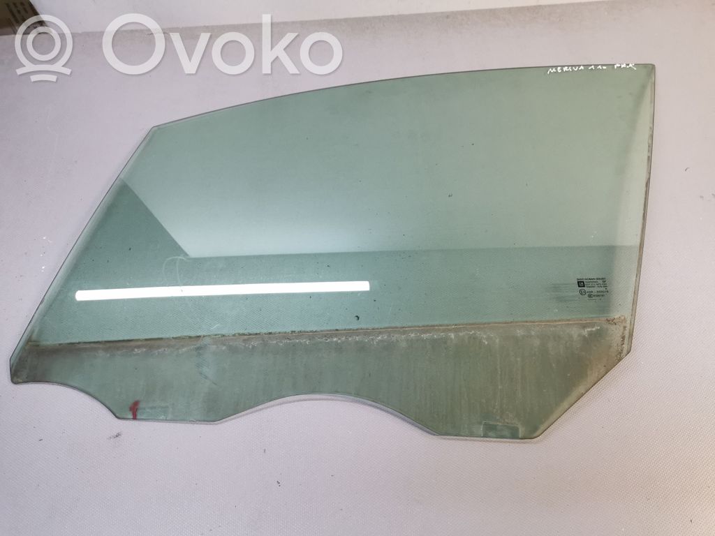 Opel Meriva B Pagrindinis priekinių durų stiklas (keturdurio) 