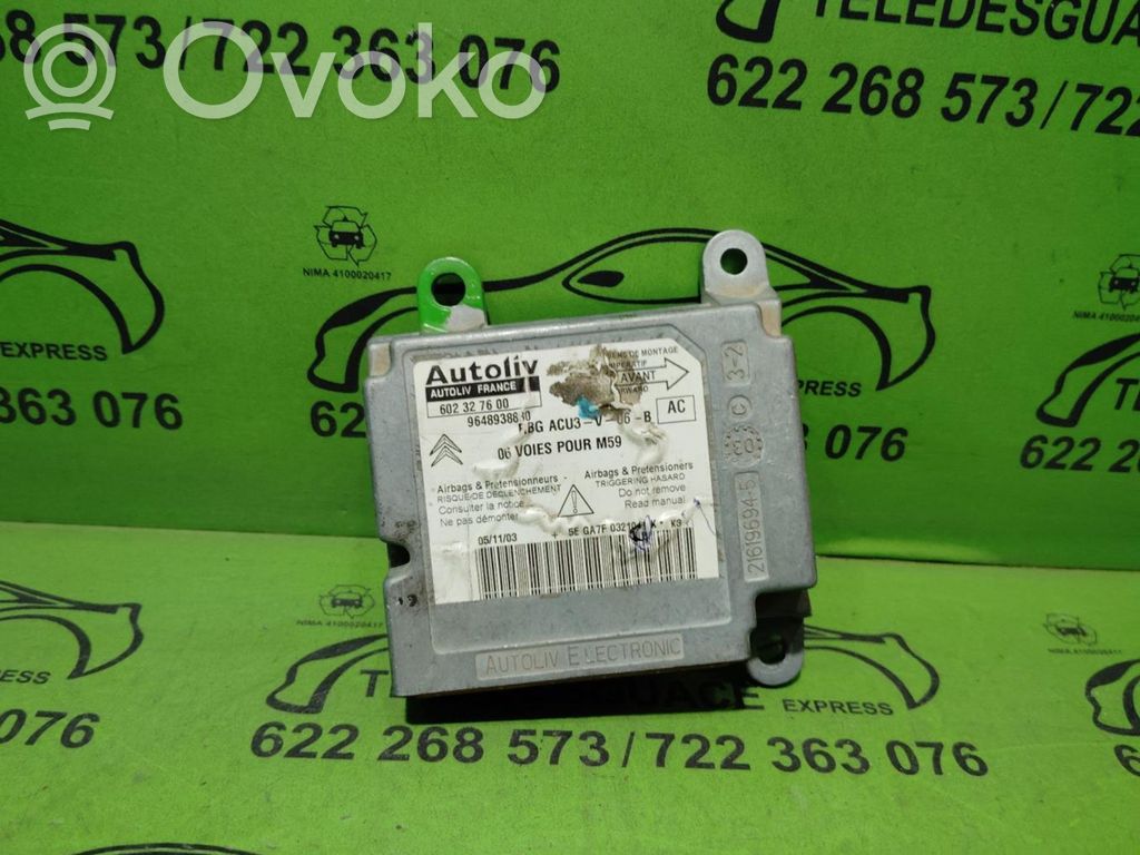 Citroen Berlingo Airbag control unit/module 