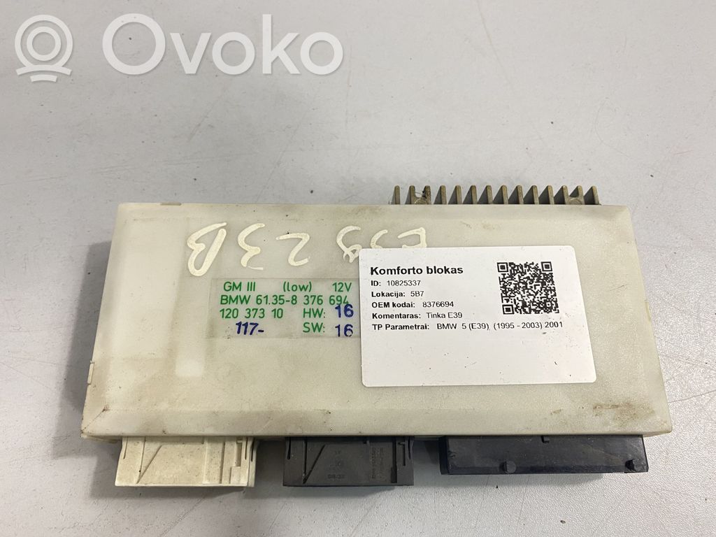 BMW 5 E39 Central body control module 