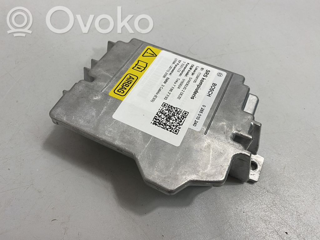 BMW 3 E92 E93 Module de contrôle airbag 