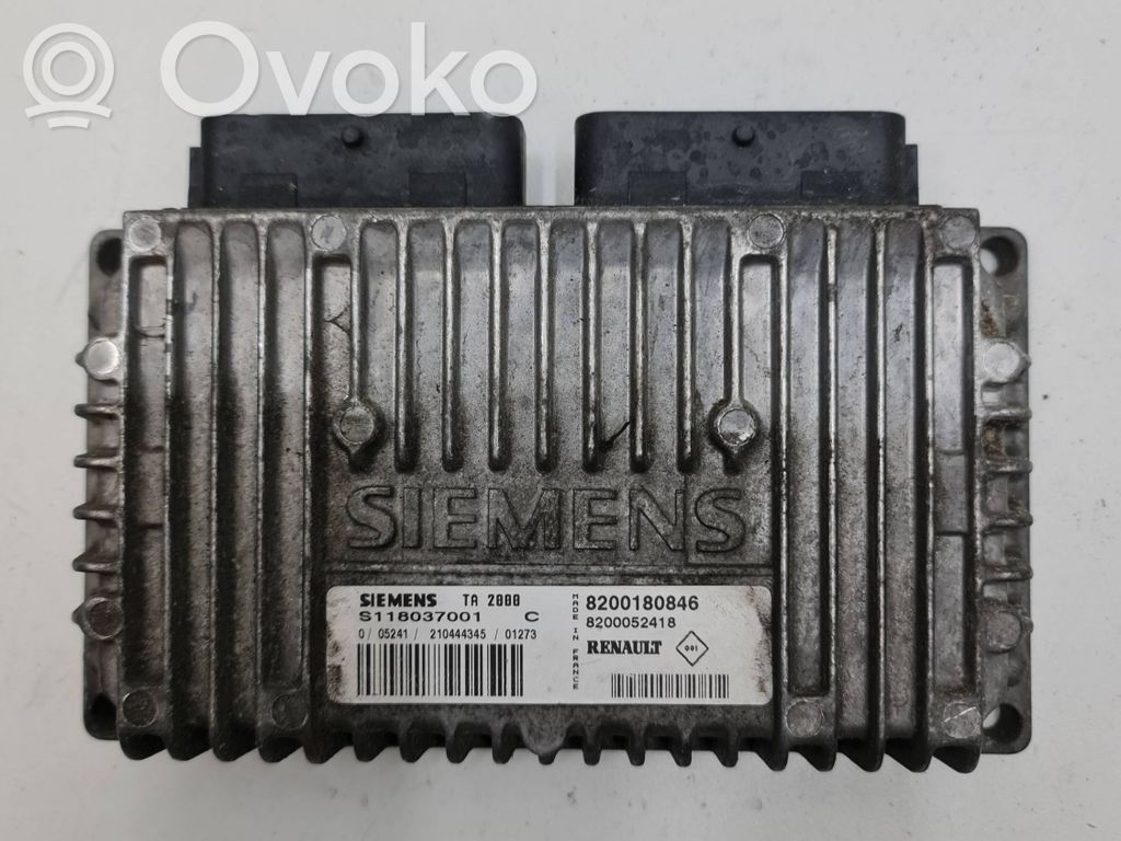 Engine control unit/module   8200180846,8200052418,S118037001