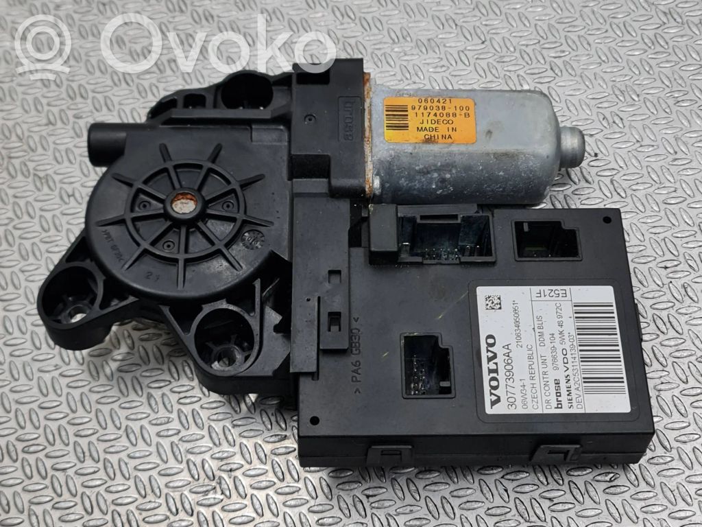 Volvo V50 Silnik regulatora szyby drzwi przednich 