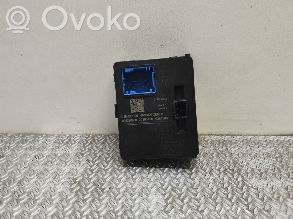 Opel Corsa F Climate control unit 