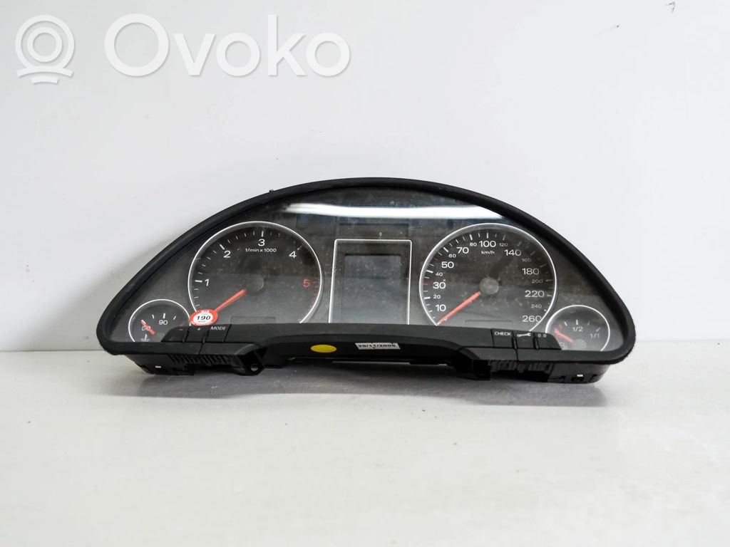 Audi A4 S4 B7 8E 8H Spidometrs (instrumentu panelī) 