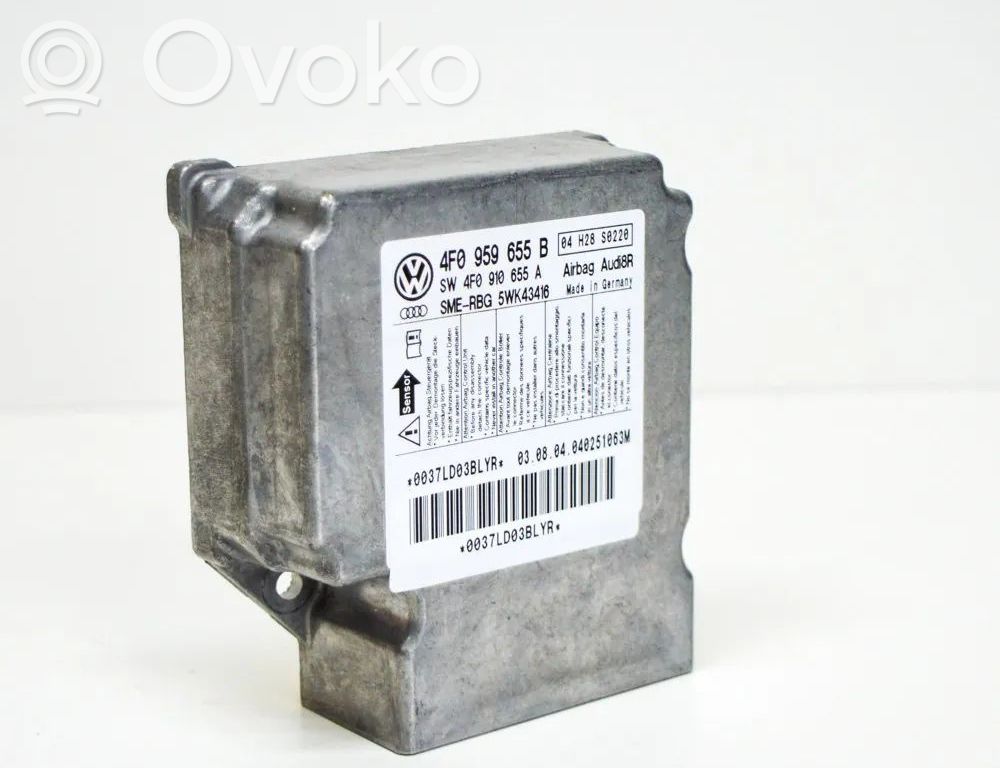 Turvatyynyn ohjainlaite/moduuli   4F0959655B