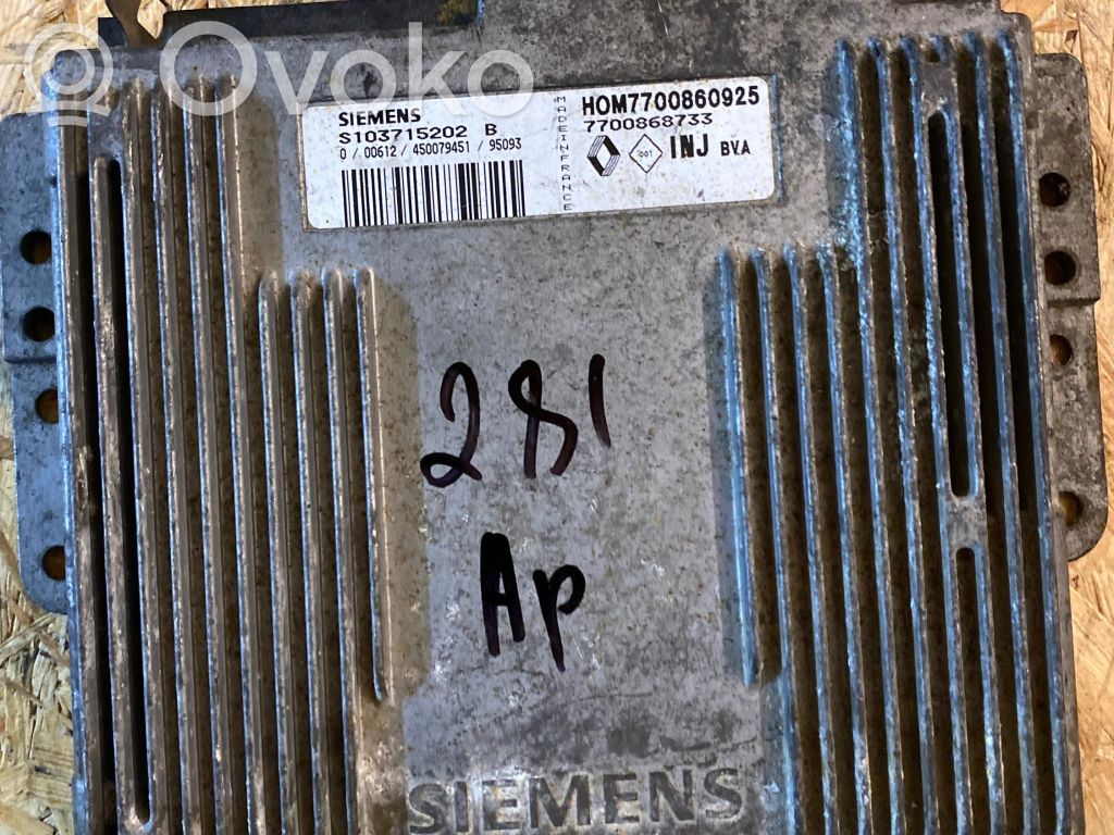 Renault Laguna I Engine control unit/module 
