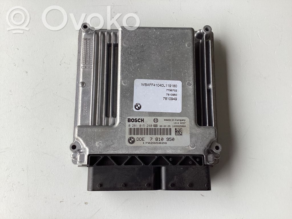BMW X5 E70 Unidad de control/módulo del motor 