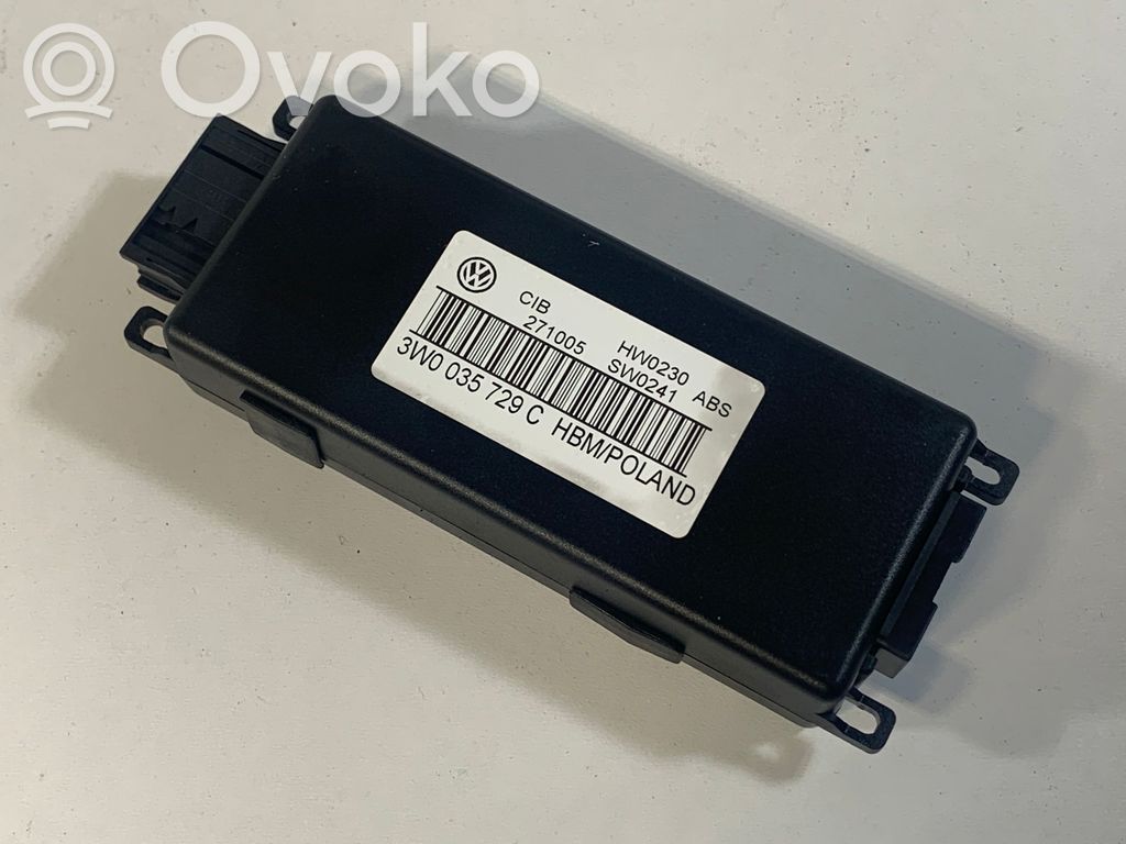 Unité de commande, module téléphone   3W0035729C