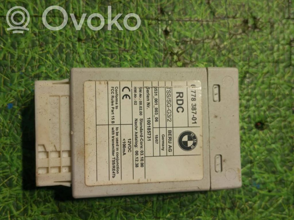 BMW 6 E63 E64 Module de pression des pneus 