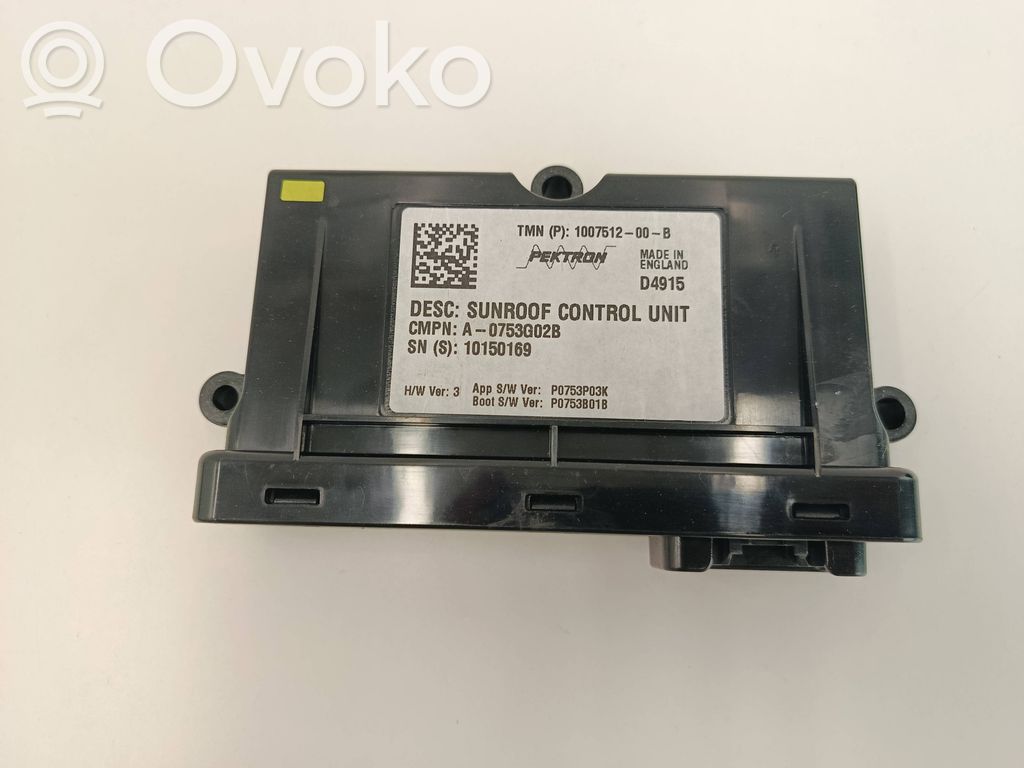 Tesla Model S Sunroof control unit/module 