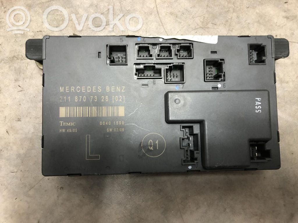 Mercedes-Benz E AMG W211 Alte unități/module de control 