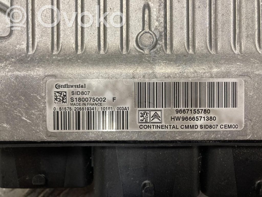 Peugeot 207 CC Engine control unit/module 