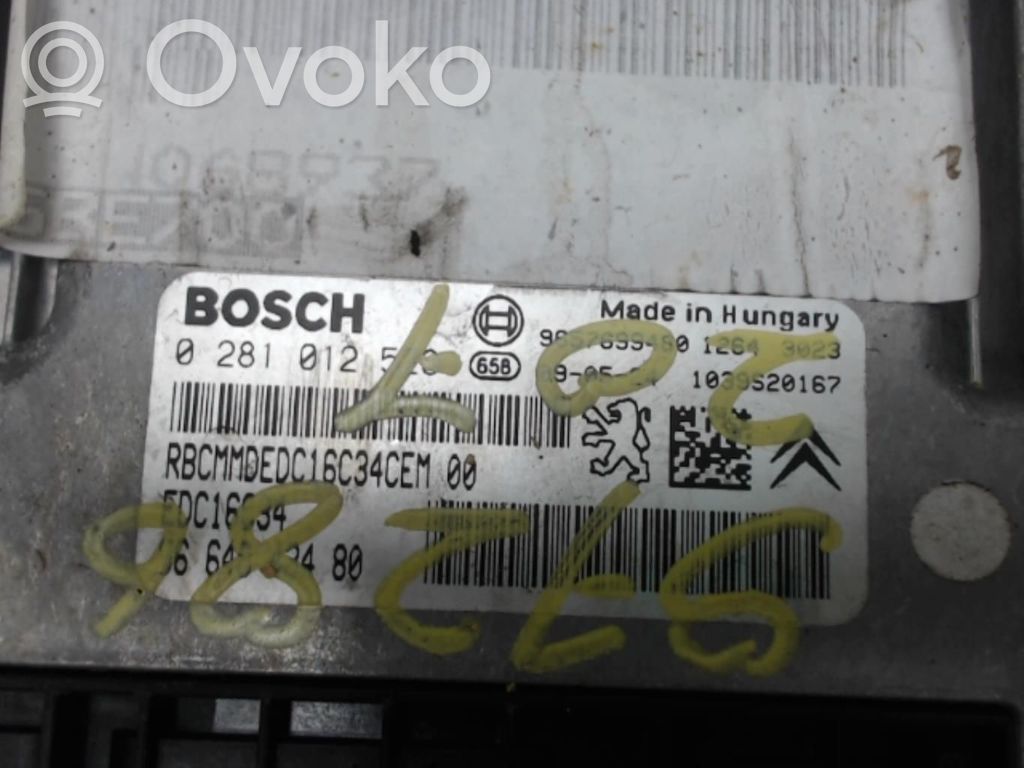 Peugeot 207 Engine control unit/module 