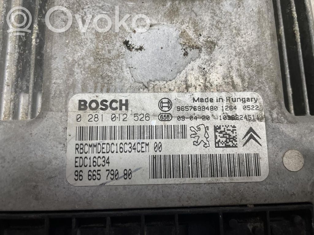 Peugeot 206+ Engine control unit/module 
