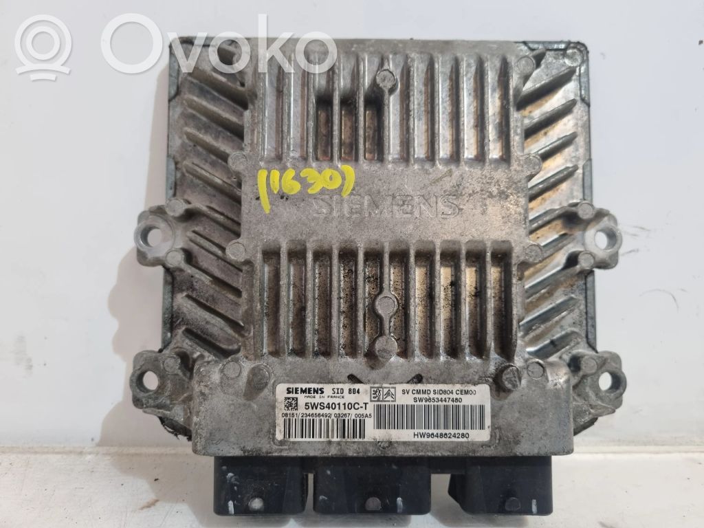 Engine control unit/module   5WS40110CT,R202216422,SW9653447480