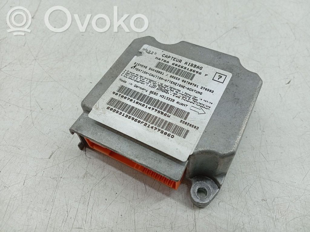 Unidad de control/módulo del Airbag   6025313596