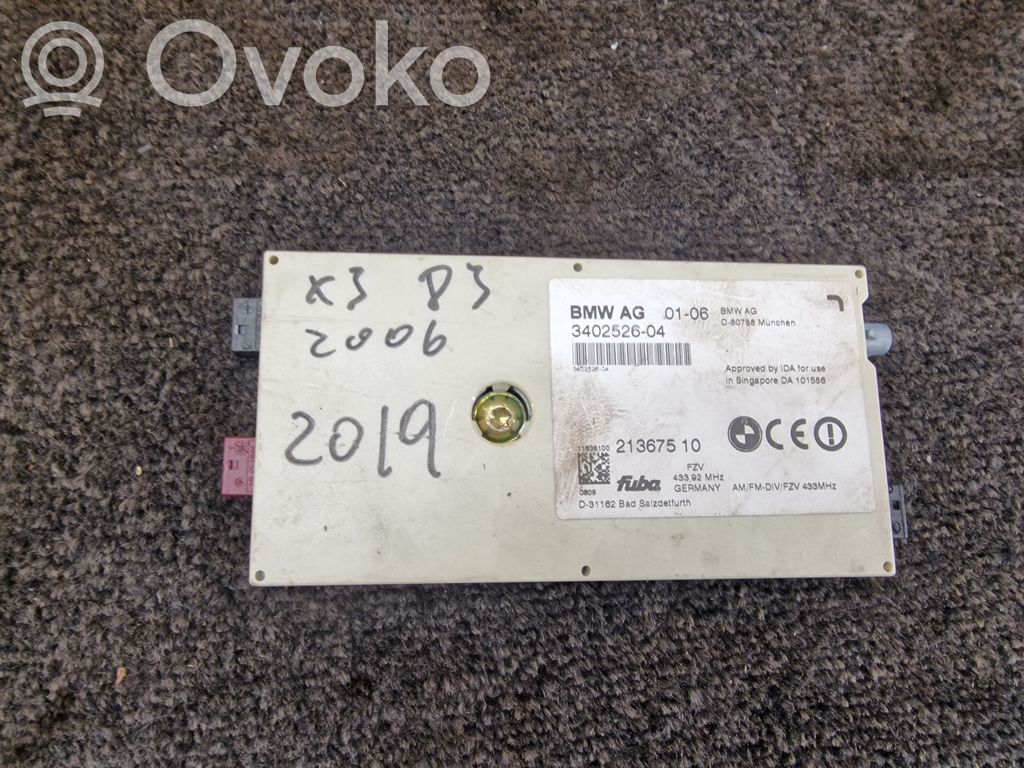 BMW X3 E83 Antenos valdymo blokas 