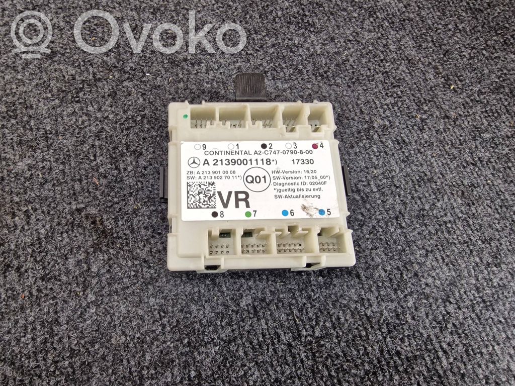 Mercedes-Benz E W213 Door control unit/module 