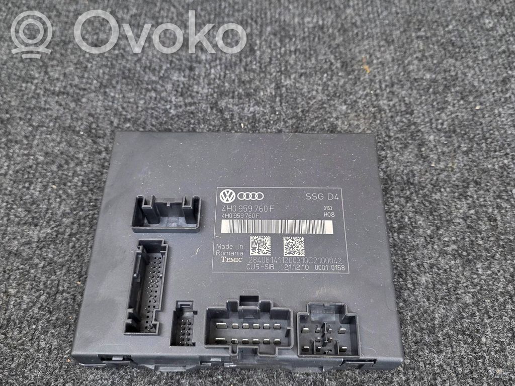 Audi A8 S8 D4 4H Unidad de control del asiento 