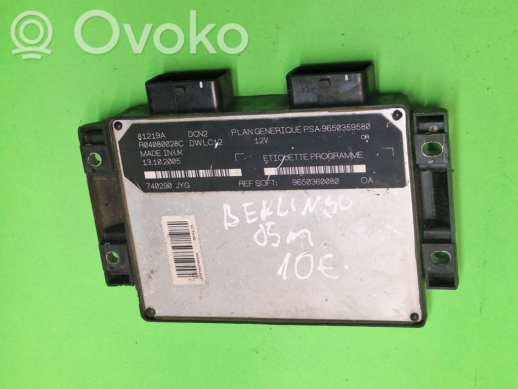Citroen Berlingo Variklio valdymo blokas 