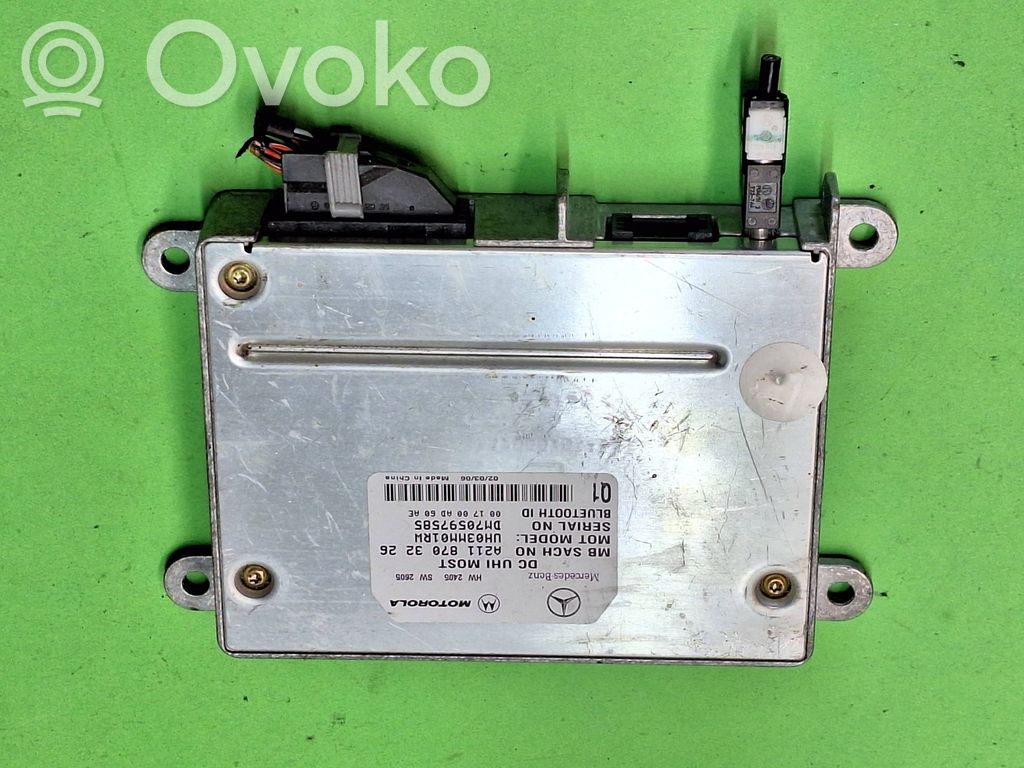 Unidad de control/módulo de bluetooth   A2118703226,DM70597585,UH03MM01RW