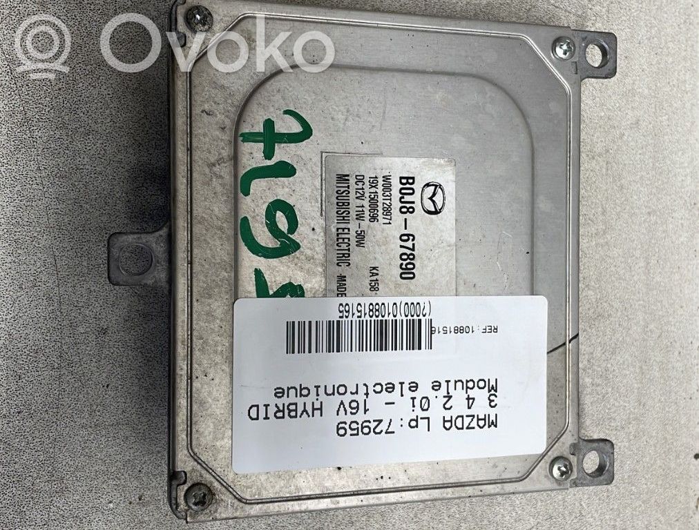 Mazda 3 Citu veidu vadības bloki / moduļi 