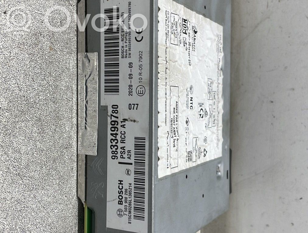 Peugeot 208 II Panel / Radioodtwarzacz CD/DVD/GPS 
