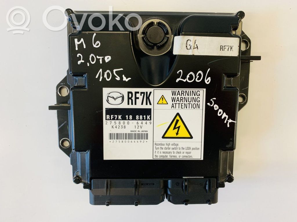 Mazda 6 Engine control unit/module 