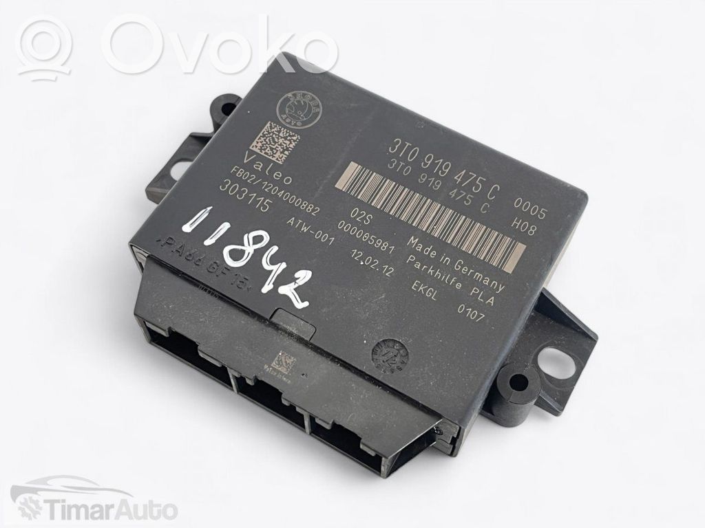 Skoda Superb B6 (3T) Unitate/modul de comandă parcare PDC 