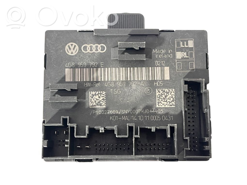 Audi A6 C7 Unité de commande module de porte 