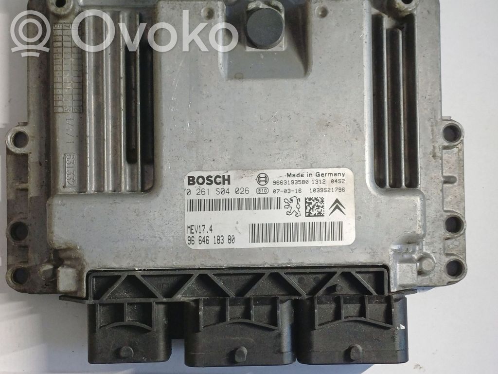 Peugeot 207 CC Engine control unit/module 