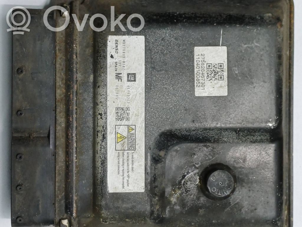 Opel Zafira B Engine control unit/module 