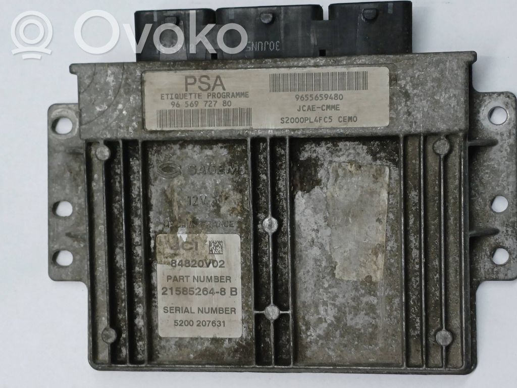 Peugeot 206 Engine control unit/module 