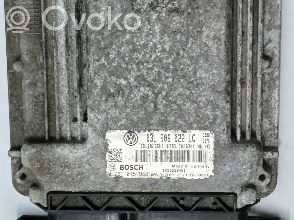 Engine control unit/module   03L906022LC,0281015988