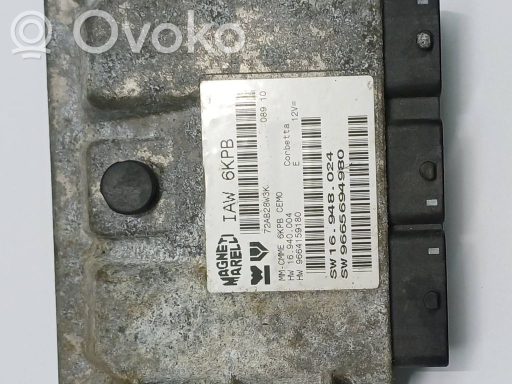 Engine control unit/module   9665694980,IAW6KPB
