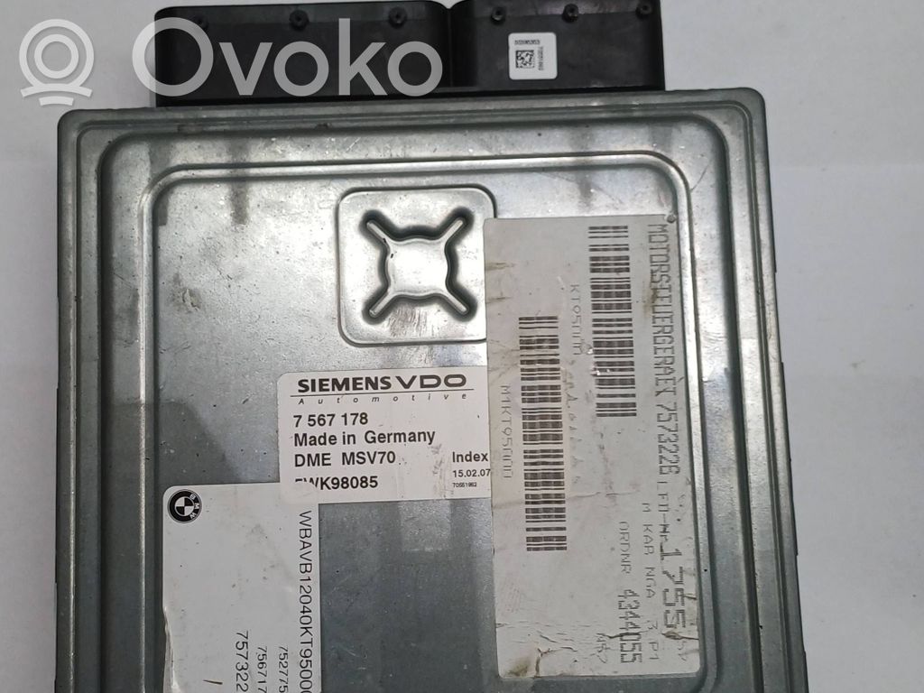 BMW 3 E90 E91 Variklio valdymo blokas 