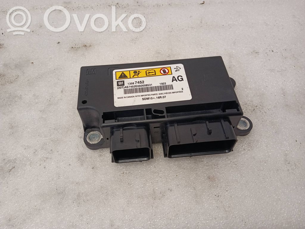 Chevrolet Volt I Airbag control unit/module 