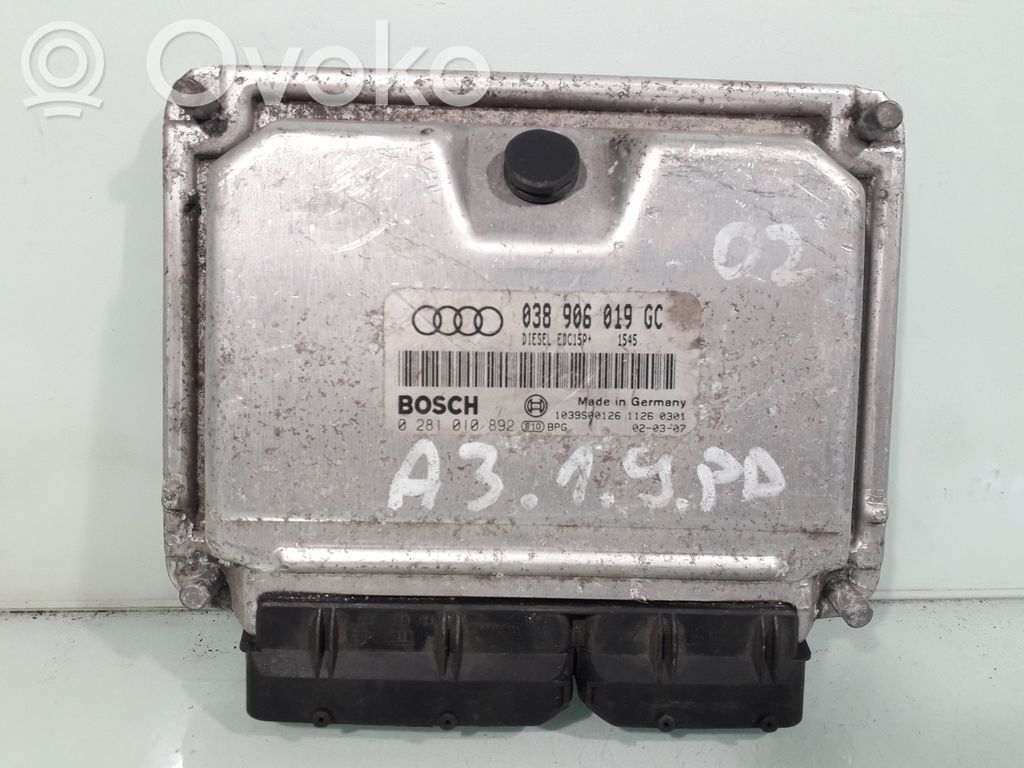 Audi A3 S3 8L Engine control unit/module 