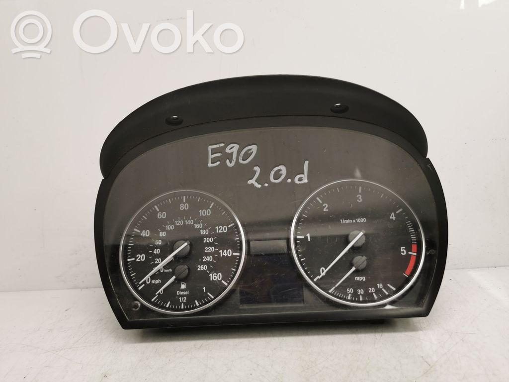 BMW 3 E90 E91 Geschwindigkeitsmesser Cockpit 