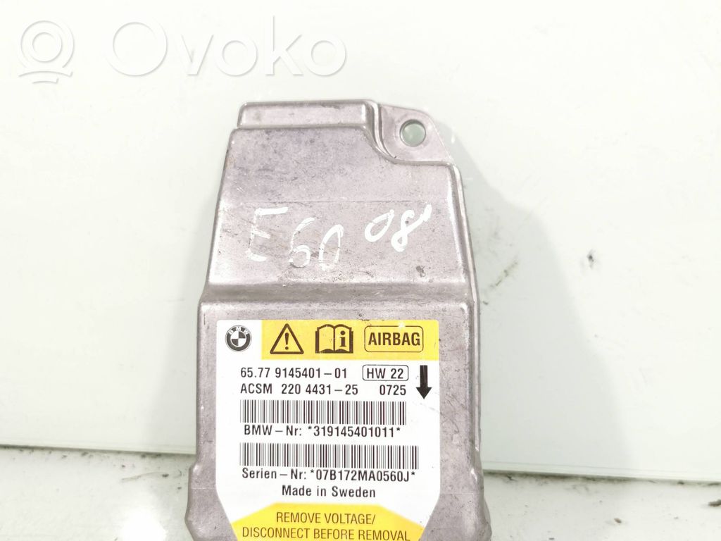 BMW 5 E60 E61 Airbag control unit/module 